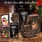 Christmas Snow Globes, Musical Snow Globe Lantern with Snowflake Projection, Vintage Train Snow Globe with Snowman LED Water Swirling Glitter with 6H Timer for Home Decoration, Black Gold